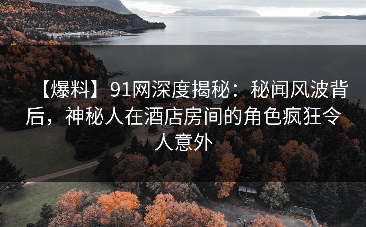 【爆料】91网深度揭秘：秘闻风波背后，神秘人在酒店房间的角色疯狂令人意外