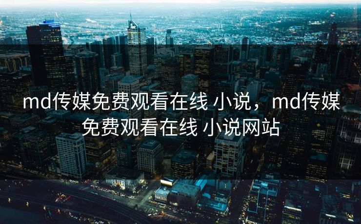 md传媒免费观看在线 小说，md传媒免费观看在线 小说网站