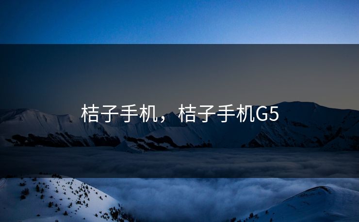 桔子手机，桔子手机G5